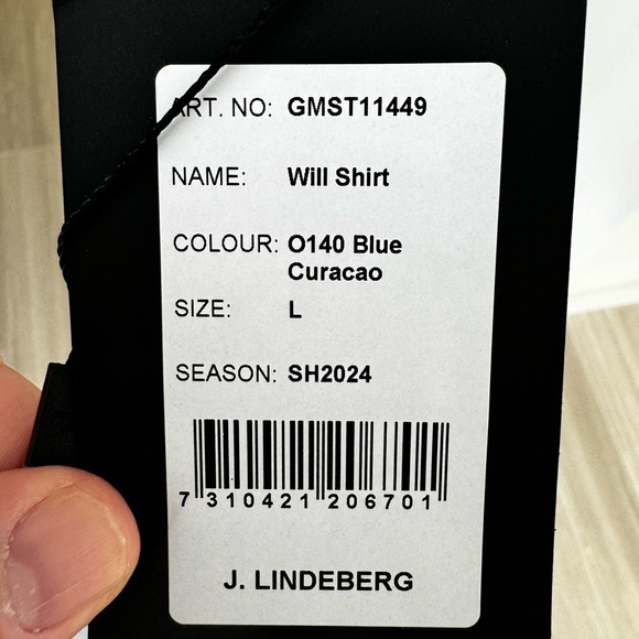 J. Lindberg Will Shirt size Large - Picture 9 of 9